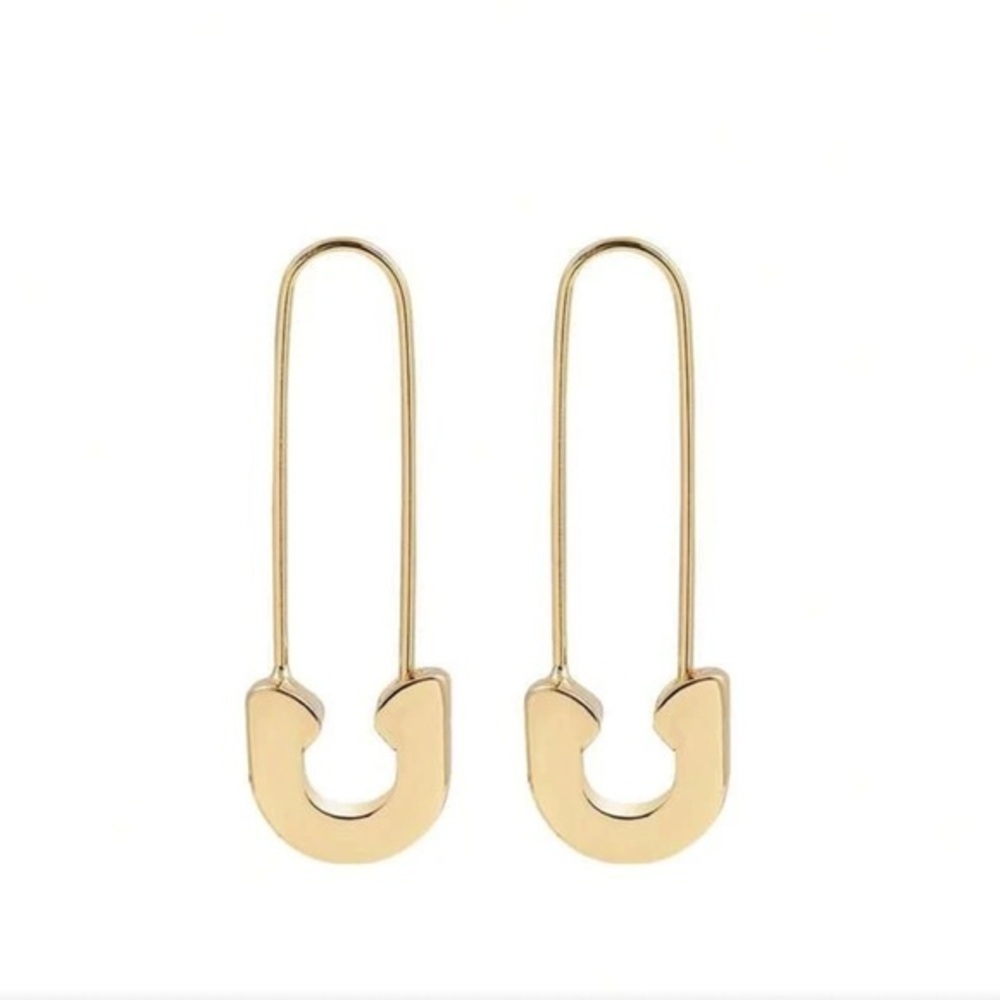 ✨NEW Elegant Hypoallergenic Gold Tone Safety Pin Earrings